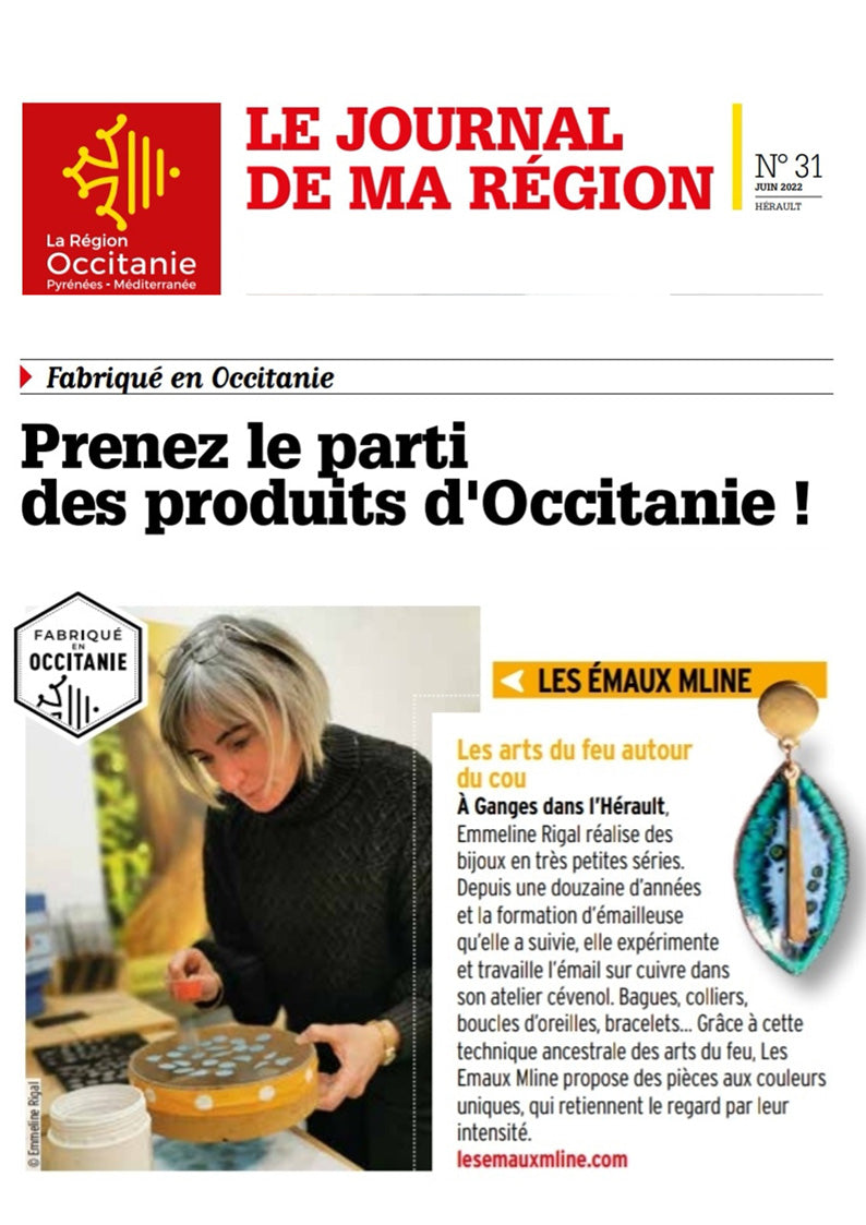 Les Emaux Mline à l'honneur dans les produits d'occitanie dans Le journal de la Région Occitanie