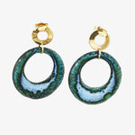 Upload image to gallery, Boucles d&#39;oreilles Iris - Collection Lagon
