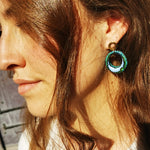 Upload image to gallery, Boucles d&#39;oreilles Iris - Collection Lagon
