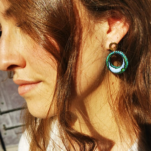 Boucles d'oreilles Iris - Collection Lagon