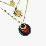 Upload image to gallery, Collier Triple Aurore - Collection Magma
