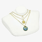 Upload image to gallery, Collier Triple Aurore - Collection Myosotis
