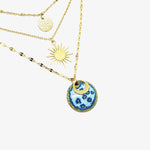 Upload image to gallery, Collier Triple Aurore - Collection Myosotis
